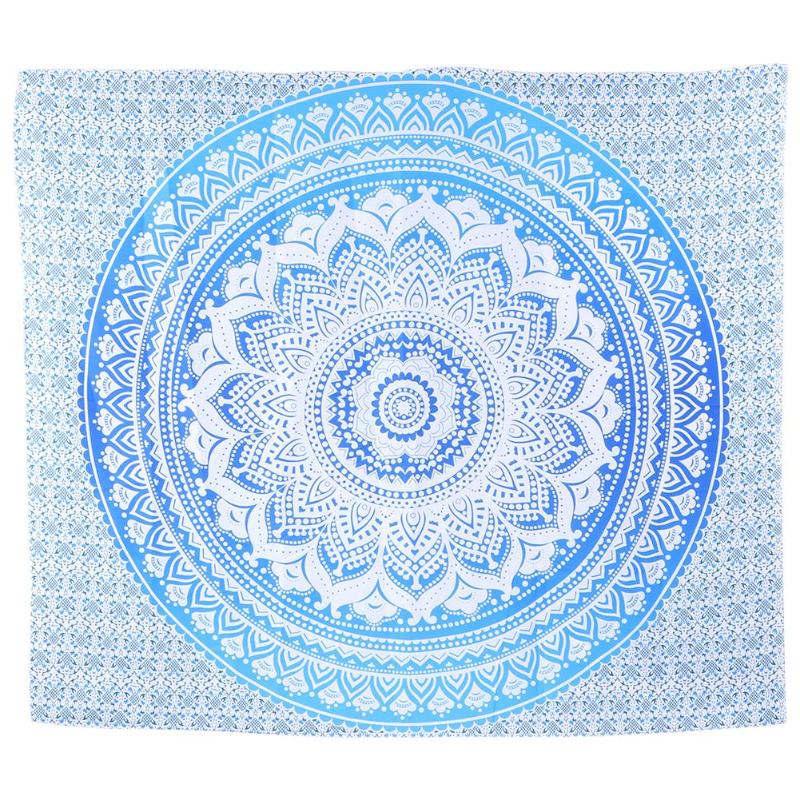 Boho mandala vägghängande gobeläng strand resehandduk filt yogamatta retro tenture matta överkast vägghängande heminredning: 200 x 150cm / Typ c