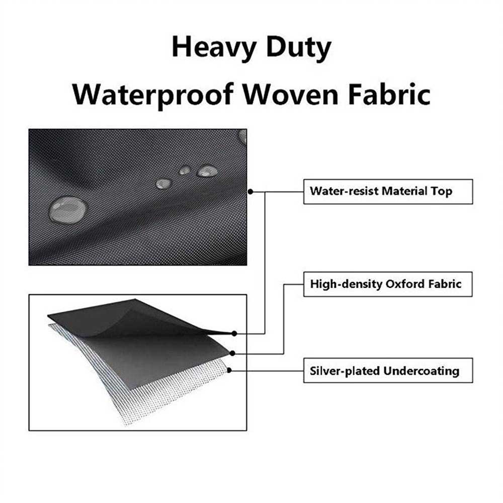 4 Sizes Waterproof Patio Fire Pit Cover Black UV Protector Grill BBQ Shelter Outdoor Garden Yard Round Canopy Furniture Covers