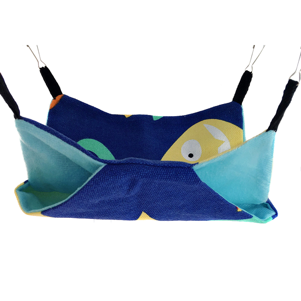 Newly Pet Hammocks Hanging Bed Nest Double Layer Canvas Hammock Hamsters Chinchillas Ferrets Hammock: sea world 20cmx20cm