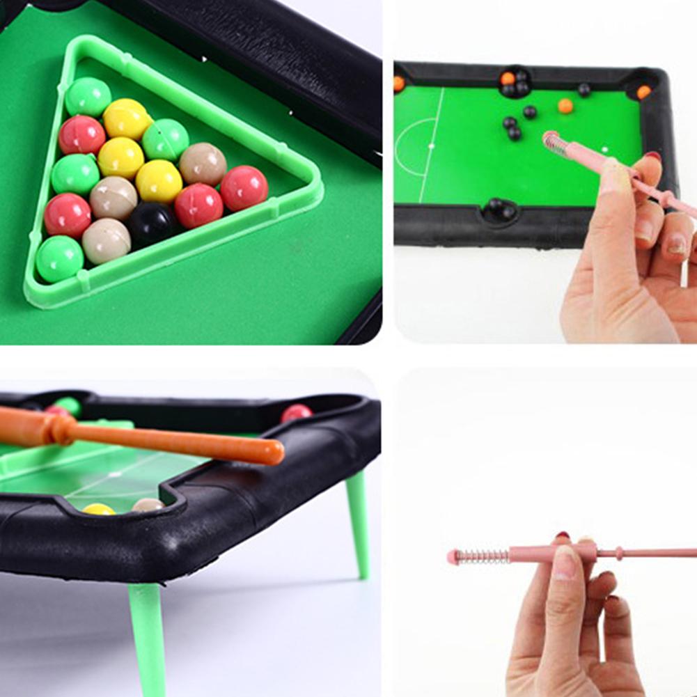Grappige Kinderen Mini Tafel Biljart Pool Simulatie Draagbare Desktop Speelgoed Set Party Ouder-kind Interactief Spel Speelgoed