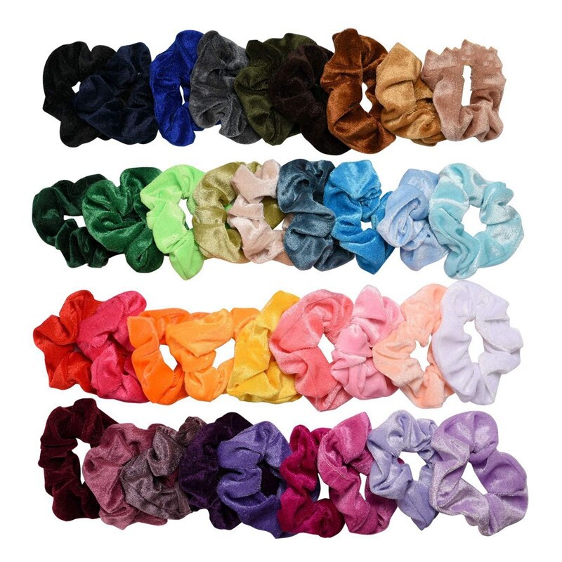 20 Pcs Haar Scrunchies Fluwelen Elastische Haarbanden Scrunchy Ties Touwen Chouchou Voor Vrouwen Of Meisjes Accessoires