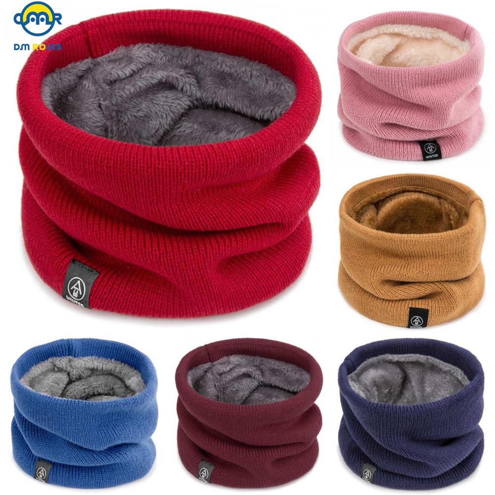 DMROLES Winter Scarf Parent-Child Scarf Warm Plush Scarf Knit Warm Scarf Children Adult Universal Boy Girl Plush Scarf