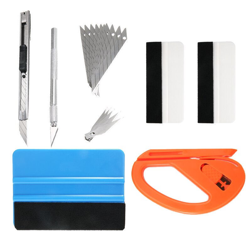 7pcs Vinyl Wrap Film Sticker Wrapping Tool Car Window Tint Foil Magnetic Stick Squeegee Scraper Car Tools