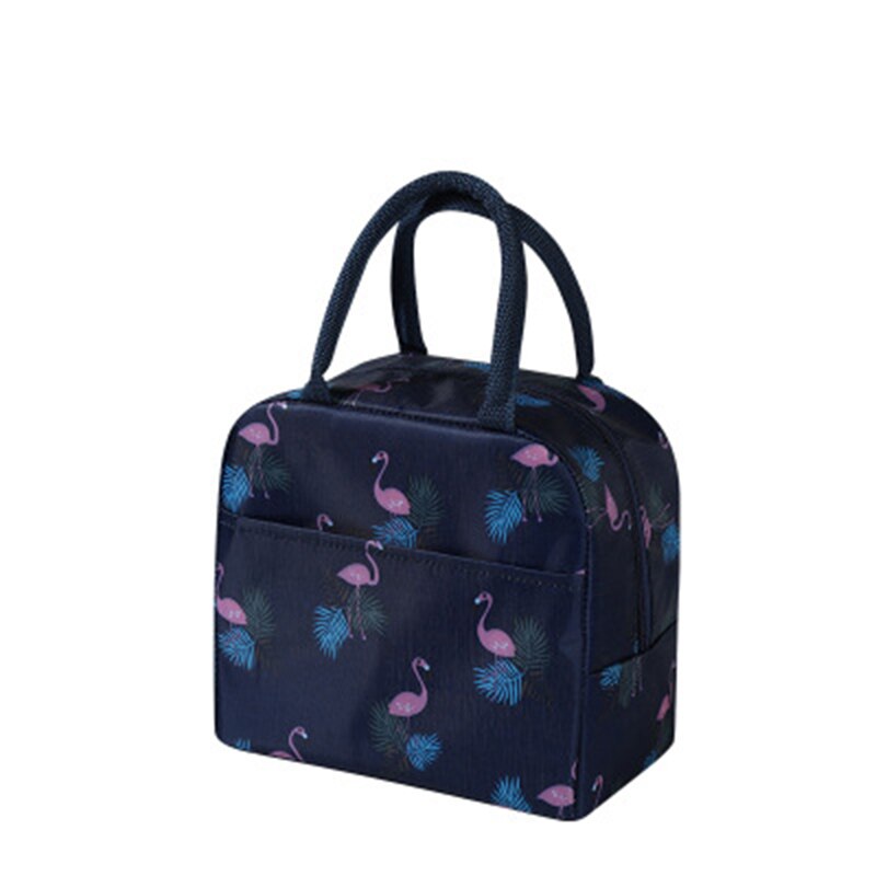 1PCs Frische Kühler Taschen Wasserdichte Nylon Tragbare Zipper Thermische Oxford Mittagessen Taschen Für Frauen Bequem Mittagessen Box Tote Lebensmittel taschen: L