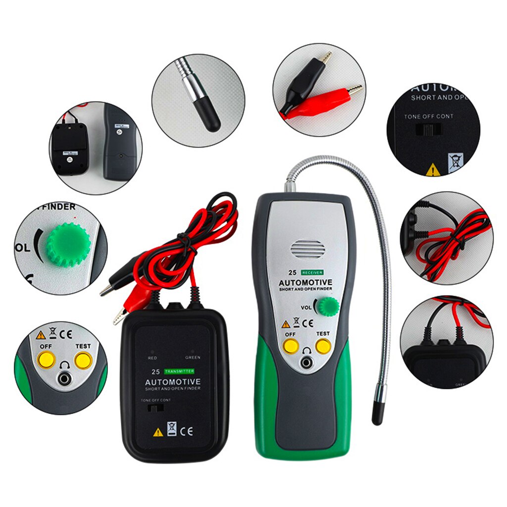 Automotive Short &amp; Open Circuit Finder Tracer Tester Apparaat Auto Reparatie Tool