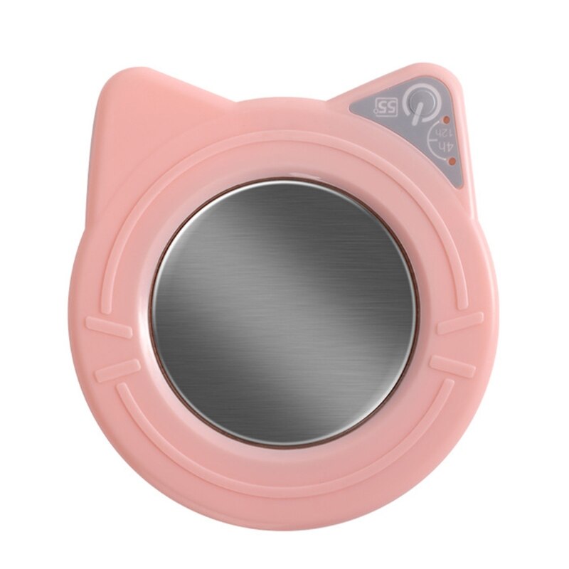Cute Coffee Mug Warmer Pad & Cups Electric Power Cup Warmer Heating Pad: D