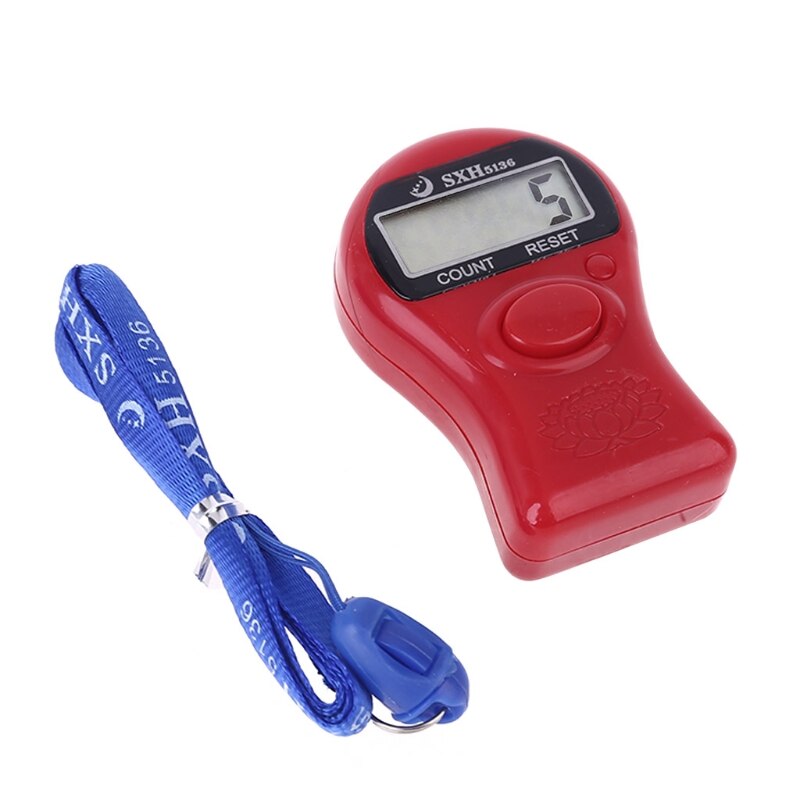 Portable Digital Electronic Counter with Lanyard Decompression Finger Tool R9JC: R