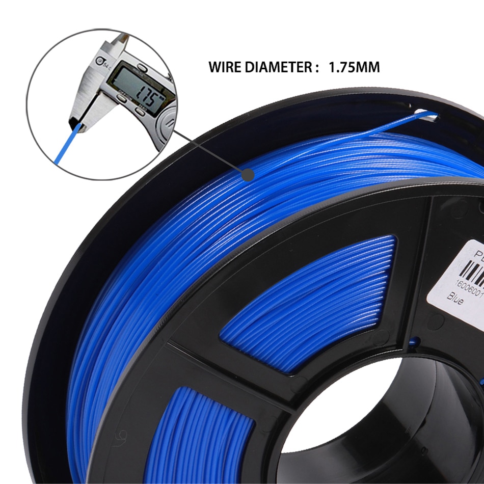 3D Drucker Filament PETG 1,75mm 1KG/2,2 £ Mit Spule Lichtdurchlässigkeit Material Kunststoff PETG Filament 100% Keine blasiert Sublimation