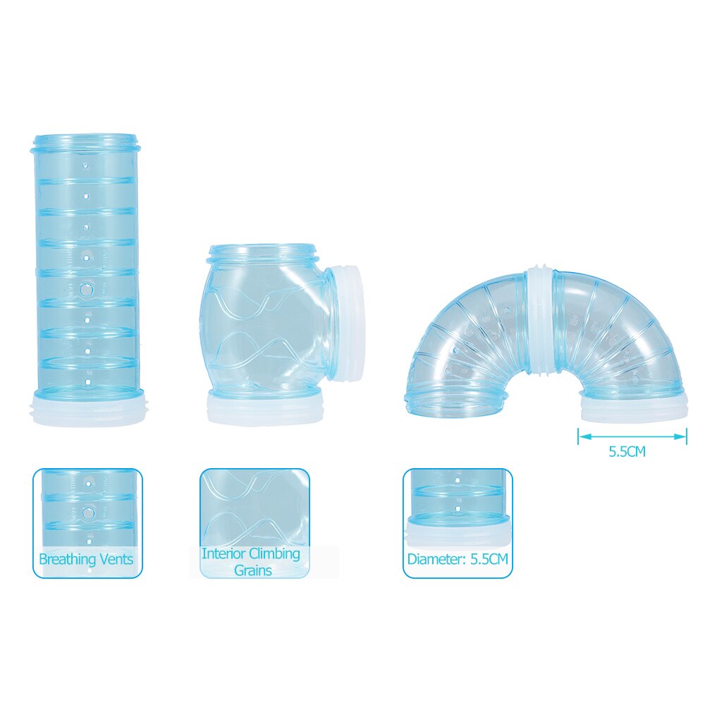 Plastpipa marsvin hamster tunnel små djur hamster tillbehör gör det själv hamster träningsleksak