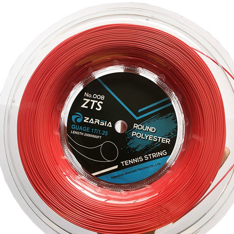 ZARSIA-cuerdas de tenis redondas de poliéster, línea de entrenamiento de tenis, 200m -40