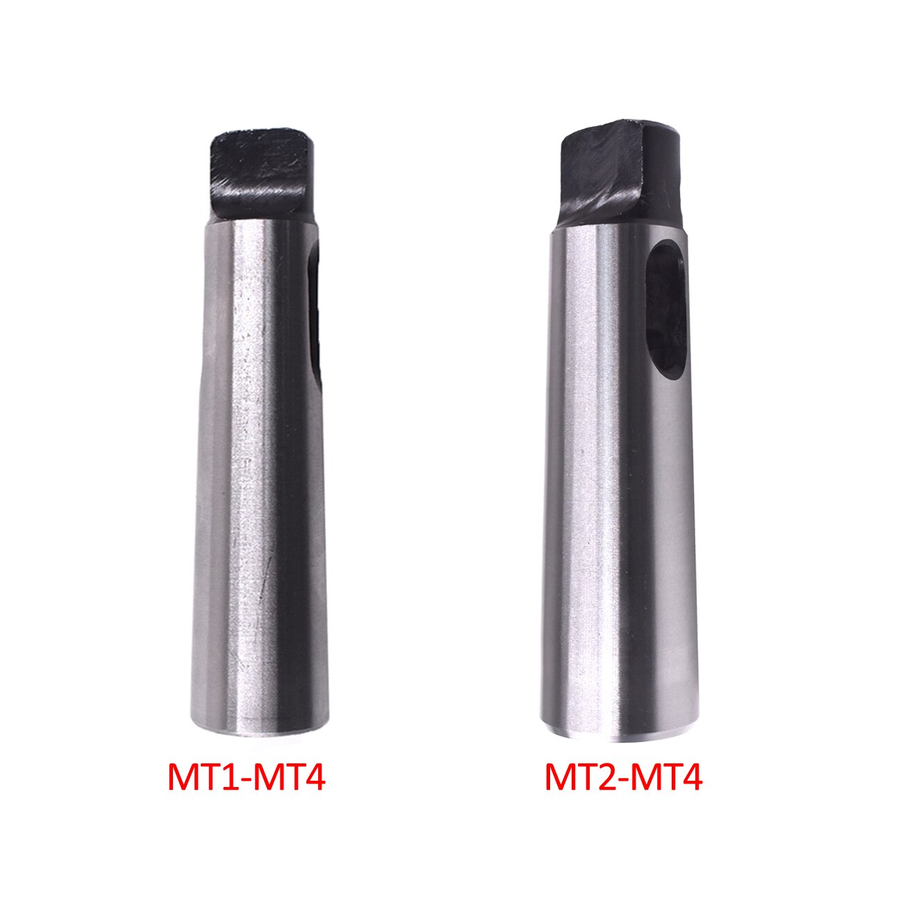 Morse Taper Drill Sleeve R8 to MT1 Reducing Spindle Adapter, Alloy Steel Morse Taper Holder for Lathe, Precision Ground Drill Bit Adapter with High Holding Stability