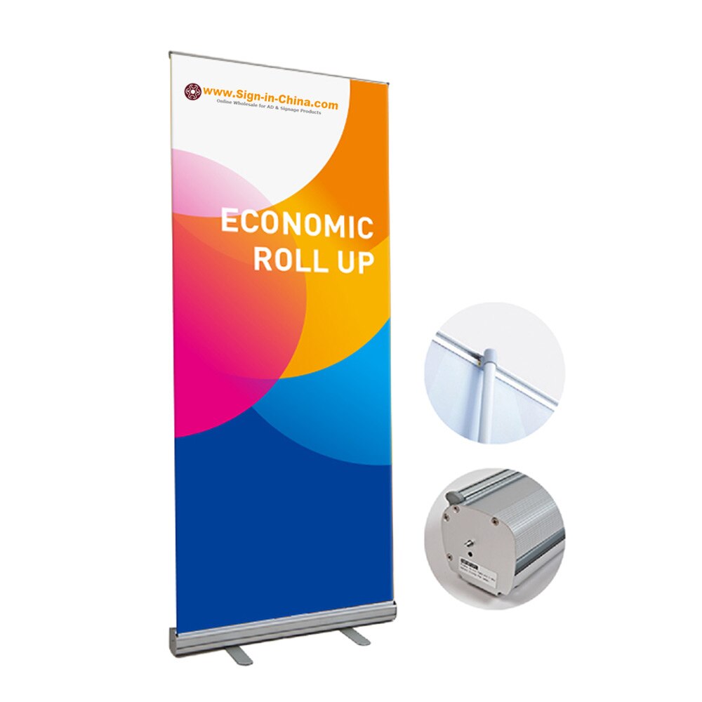 Soporte de Banner enrolladas, económico, 33,5 "X 80" H