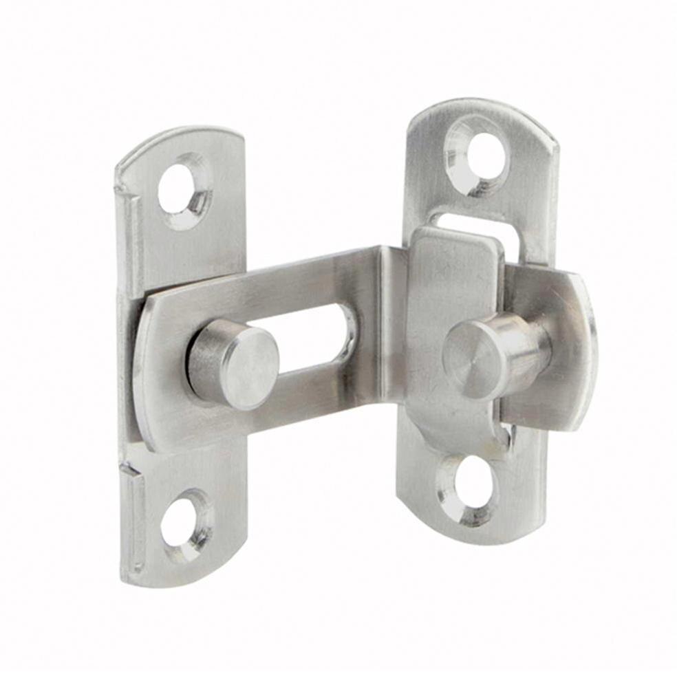 90 Degree Right Angle Door Latch Hasp Bending Latch Bolt Screws Bolt Barrel Buckle Sliding Lock with For Doors H2Z7: L