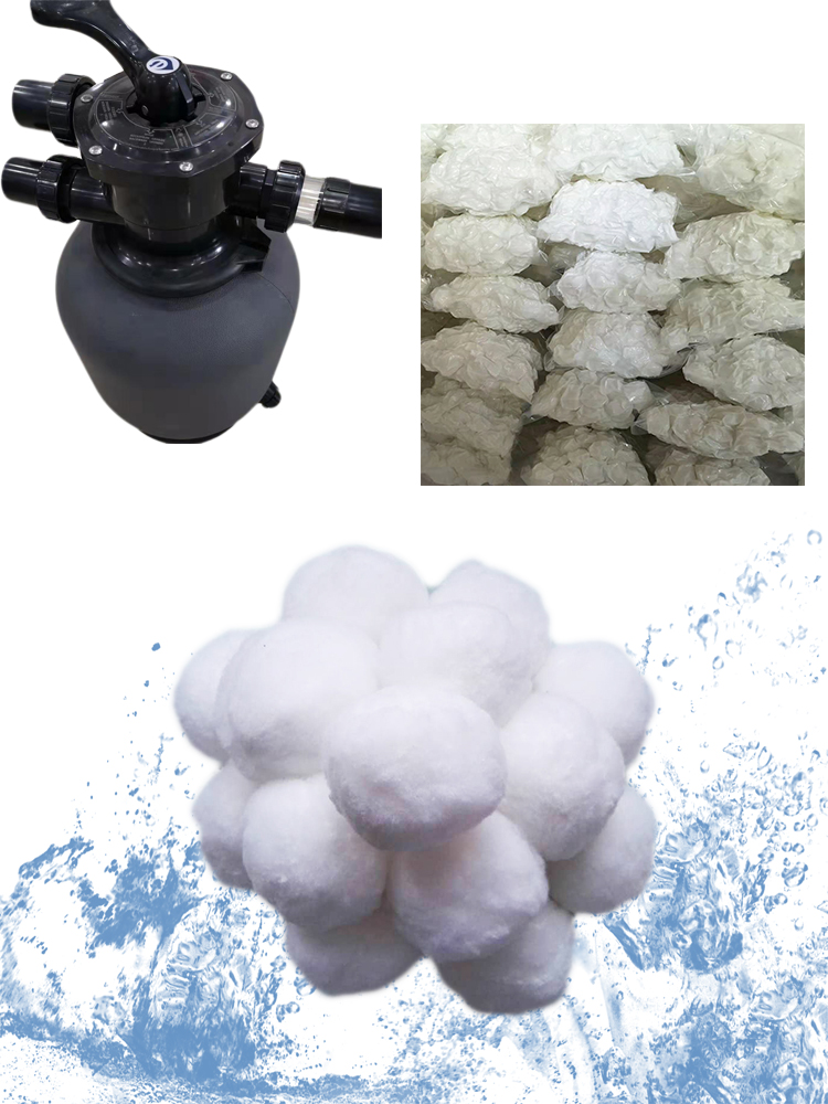Fiber ball Material Swimming Pool filter sponge ball fast water purification tank water purification ball