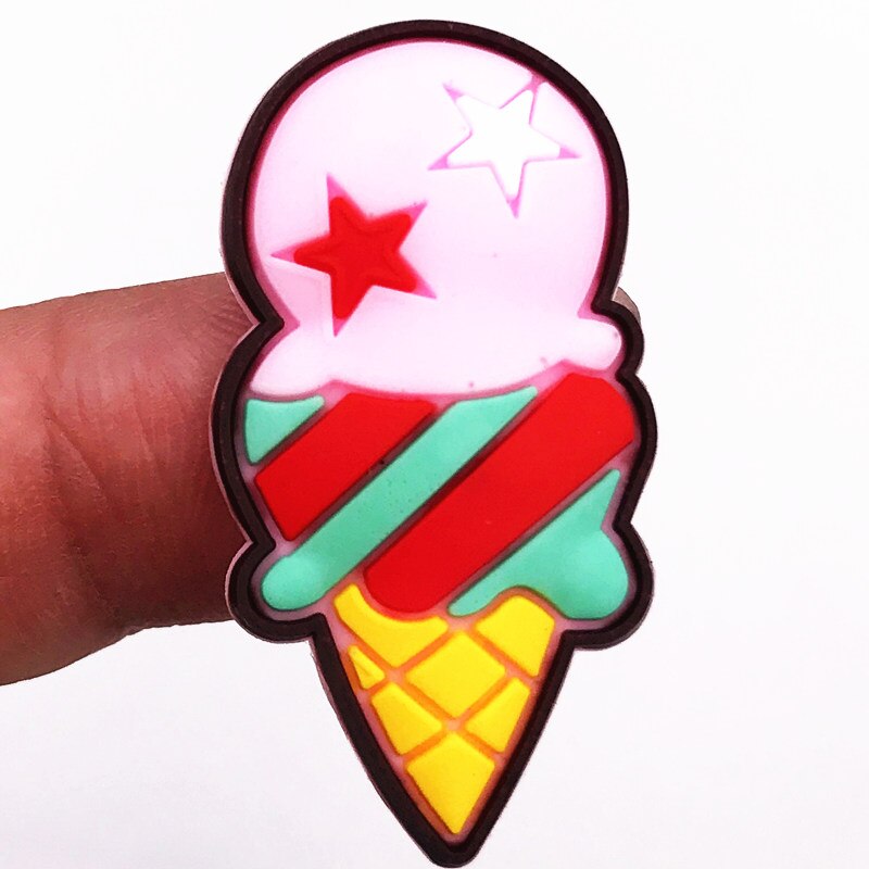 8 Stks/set Voedsel Cartoon Frieten Hamburger Cola Lolly Icoon Pvc Vlakke Achterkant Voor Diy Phone Case Sieraden Versieringen Ambachten: plum