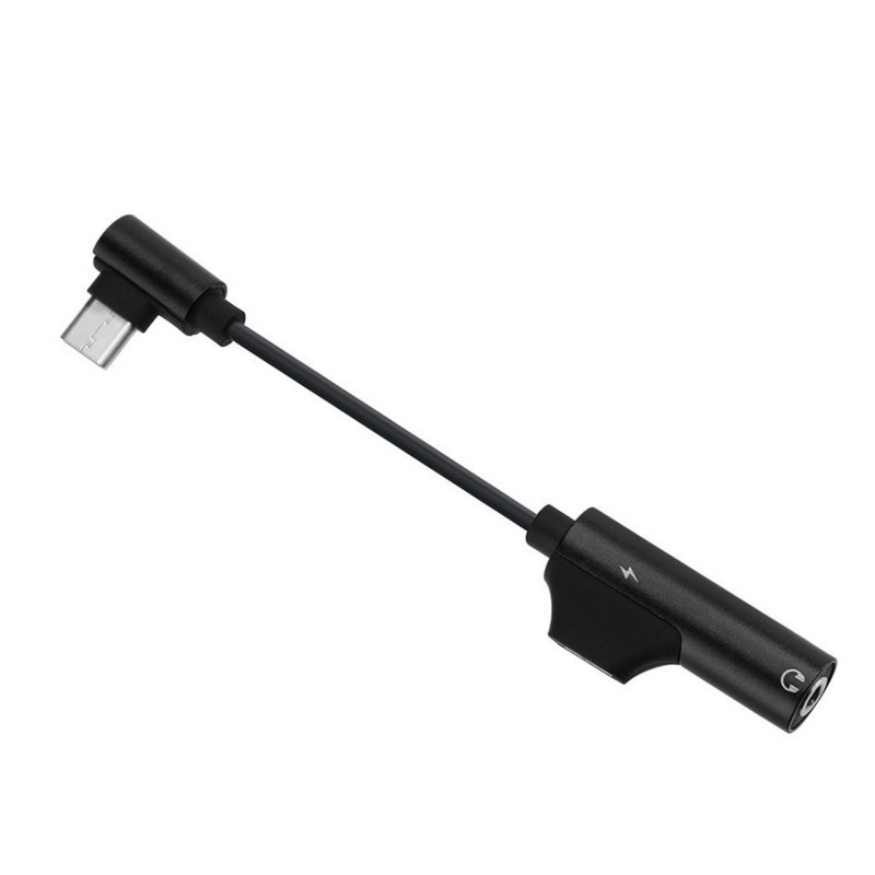 Universele Type-C Naar 3.5Mm Jack Aux Audio Headphone Jack Adapter Kabel Oortelefoon Converter Muziek Connector Adapter Kabel: Black