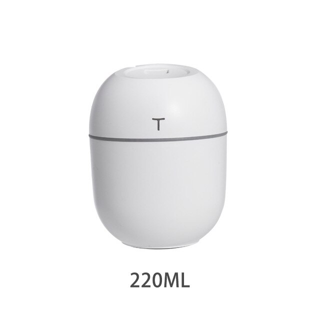 Eloole usb portabel luftfuktare munkflaska aromdiffusor dimmaskin för luftbefuktning på hemmakontoret avtagbar: T4. vita
