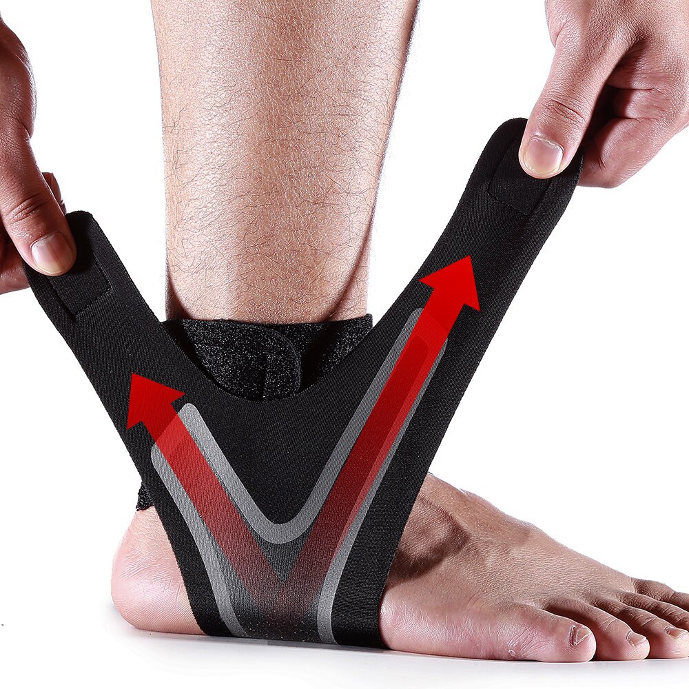 1 pc fitness esportes tornozelo cinta ginásio elástico tornozelo suporte engrenagem pé pesos envoltórios protetor pernas power weightlifting