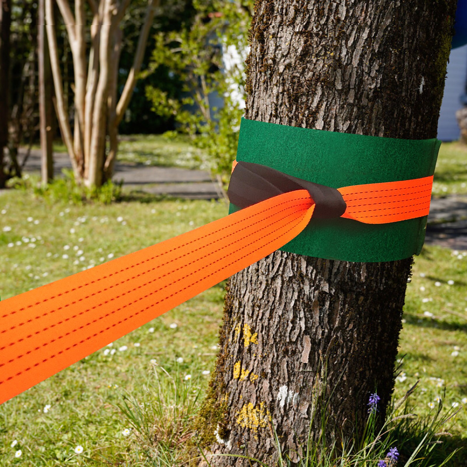 49ft Slackline Kit Met Training Lijn Arm Trainer Boom Protectors Ratchet Werk Handschoenen En Draagtas Achtertuin Voor Volwassenen Kids