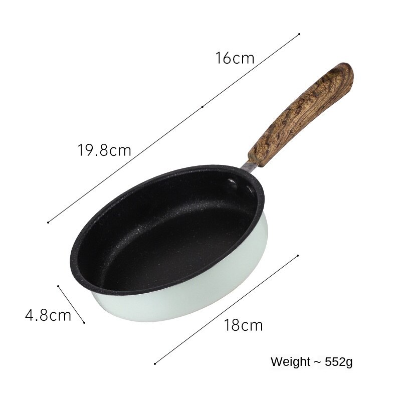 Steak koekenpan antiaanbak omelet pan roestvrijstalen inductiekookplaat algemene steak pan pizza antiaanbak pan