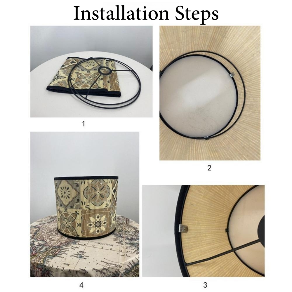 Japanse Stijl Groen Patroon Lampenkap Handgemaakte Bamboe Lampenkap Vintage Hanger Kroonluchter Vloer Retro Hanteerbare Lampen Muur