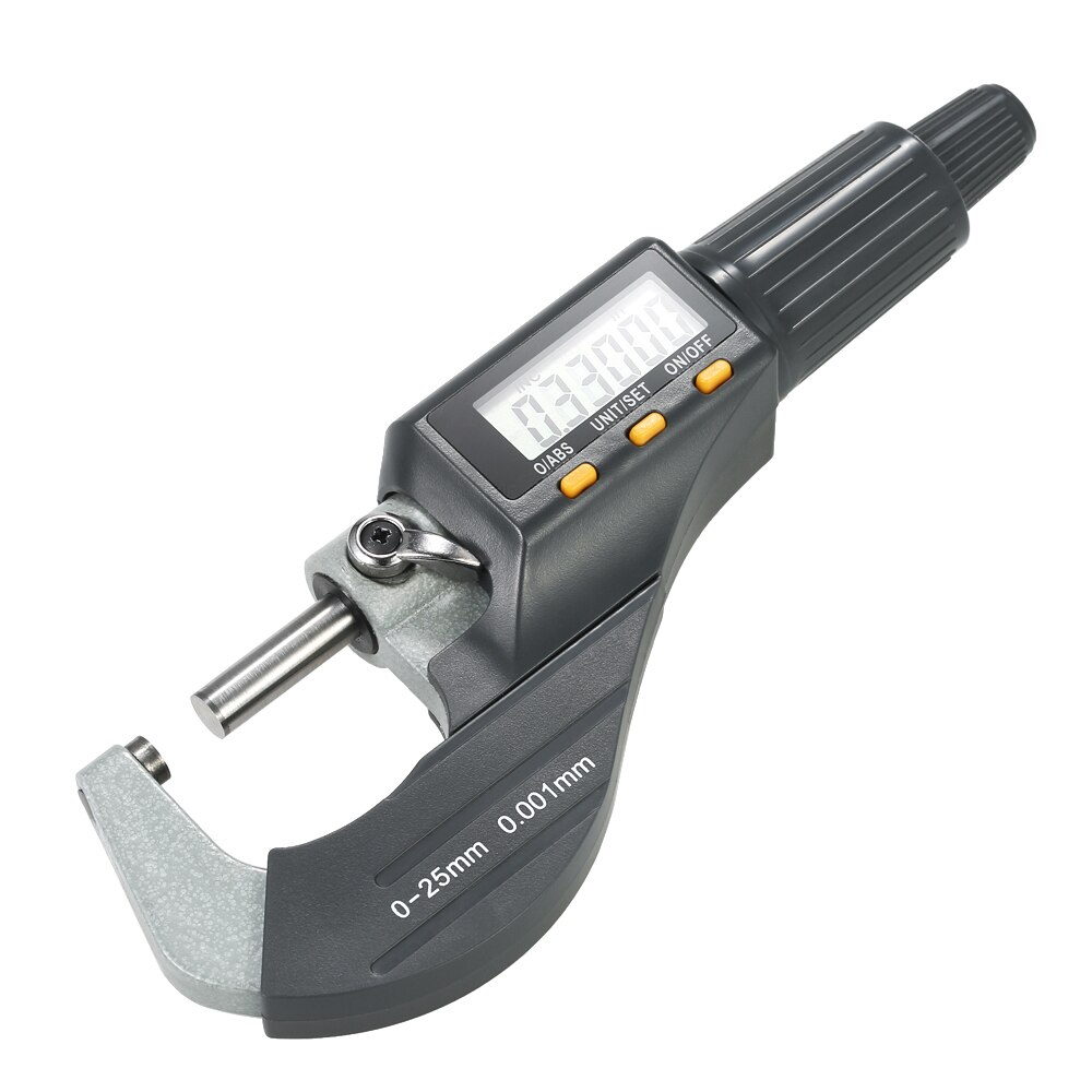 Digital Micrometer 0-25mm Electronic Digital Outside Micrometer 0.001mm High Precision Depth Micrometer Micro Caliper
