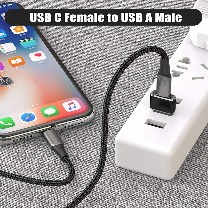 1Pc Type C Naar Usb Een Lader Kabel Adapter Usb C Female Naar Usb Male Adapter Voor Iphone 11 pro Max, airpods Ipad