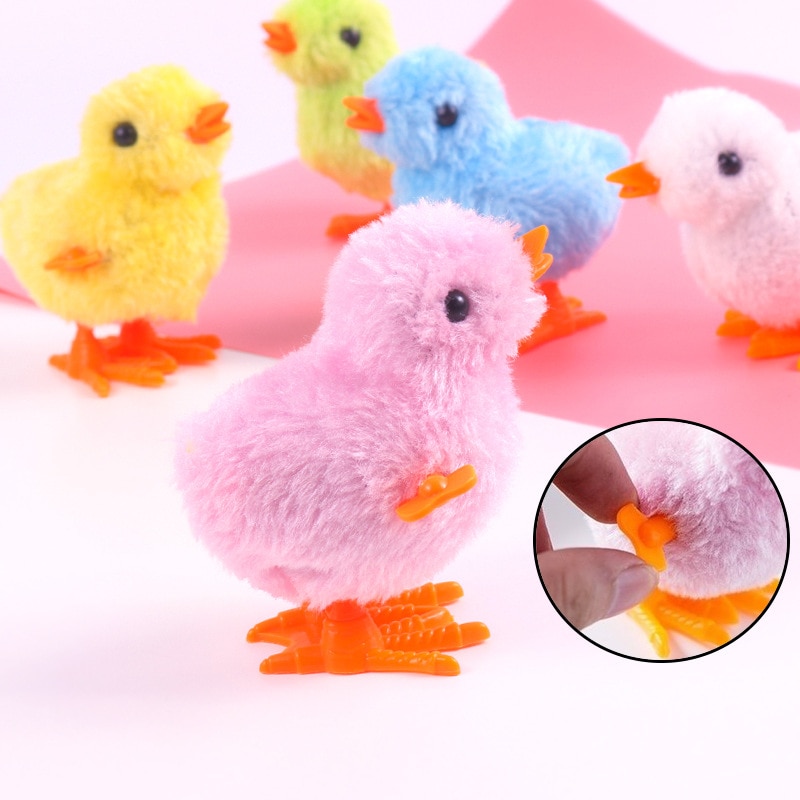 Style Plush Spring Chickens on the Chain Asynchronously Jumping Chicken Live CHILDREN'S Toy Douyin S