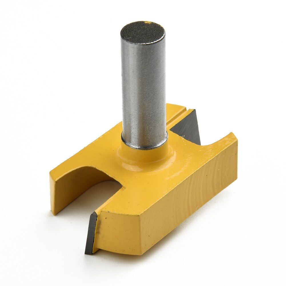 12mm Carbide Alloy Shank Woodworking Milling Cutter Diameter Bottom Cleaning Router Bit Yellow Rotary Tools Woodworking