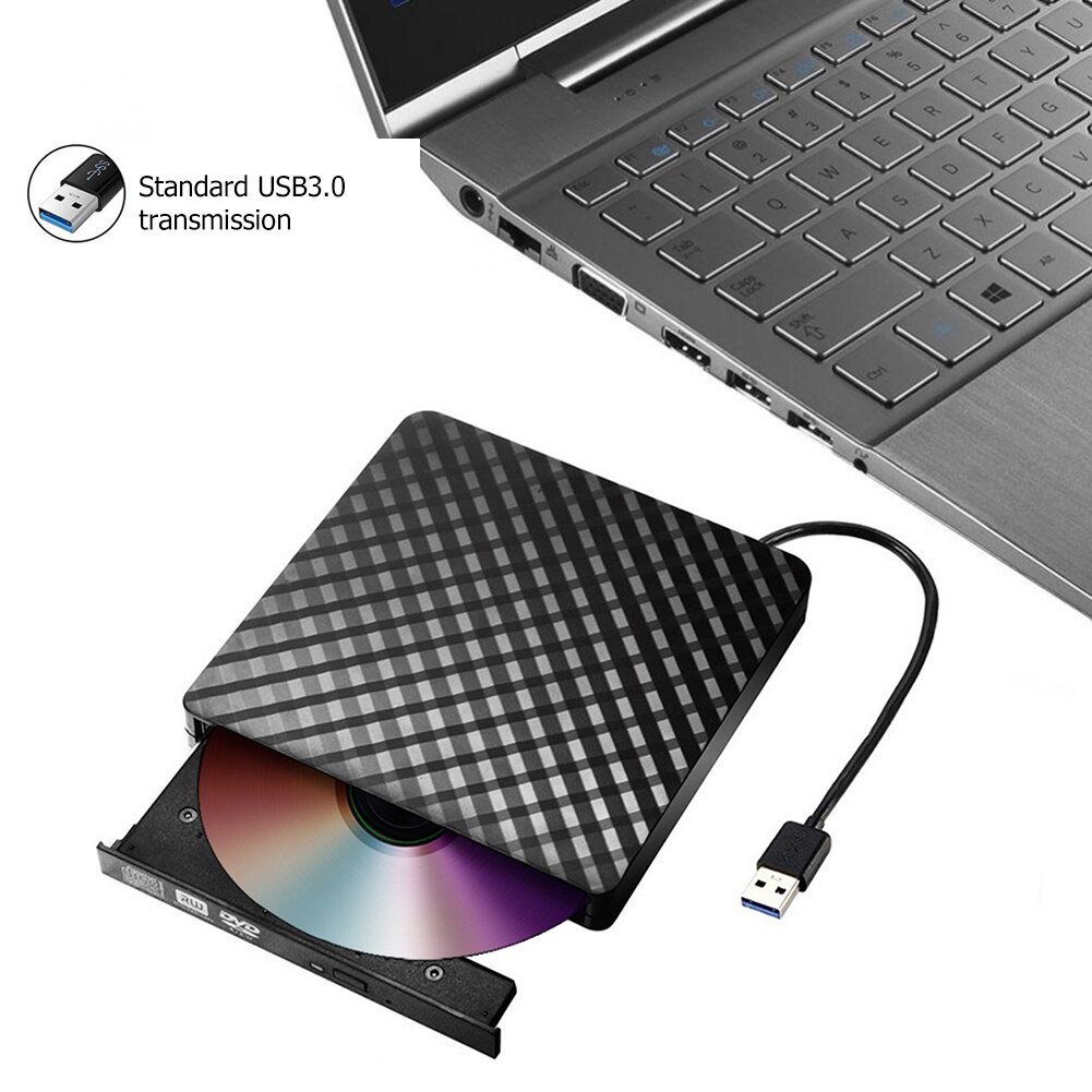 External DVD Drive Optical Drive Portable USB3.0 External DVD Burner CD/DVD ROM CD RW Player Optical Drive Writer