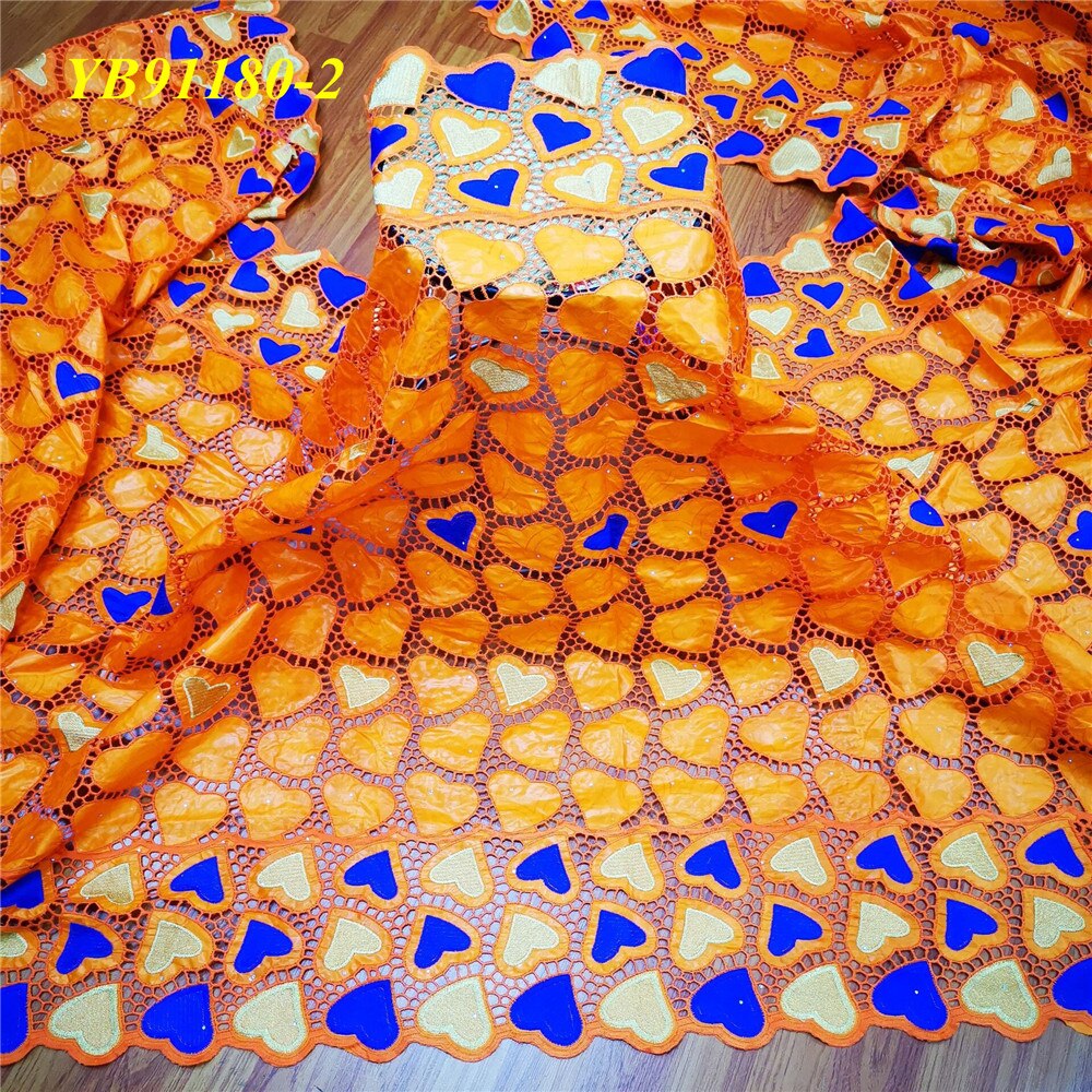 La couleur est lumineux bébé rose et belle Bazin femme style 5 yards: 2