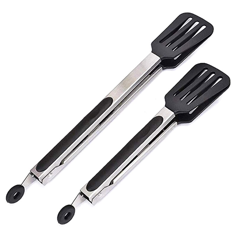 9 "/12" Multifunctional Silicone Food Clip Steak Clip Food Clip Black Fried Steak In Family Kitchen Food Clip Bread Clip