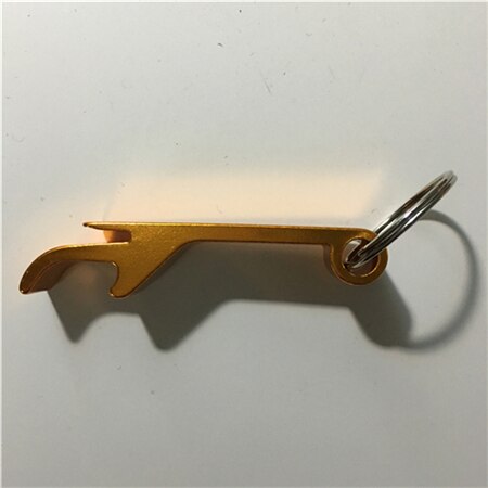 Piwo brelok z otwieraczem robić butelek 4 w 1 kieszonkowy aluminiowy otwieracz robić butelek piwa otwieracz robić butelek wina brelok z otwieraczem robić butelek prezent ślubny narzędzie kuchenne robić baru: Złota