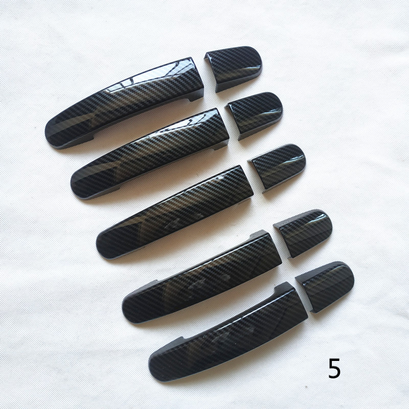 Door Handle Cover Trim for Ford Transit Custom Tourneo Plastic Car Accessories Imitation Carbon Fiber: 5