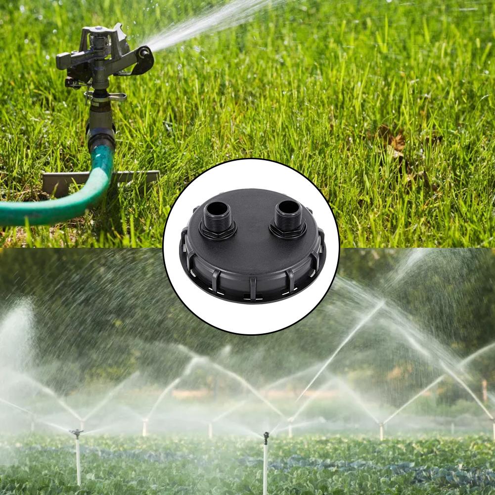 IBC Ton Barrel Cover Cap with 1" External Thread Vent Hole Plastic DN150 Single Hole External Thread IBC Lid Container Cover