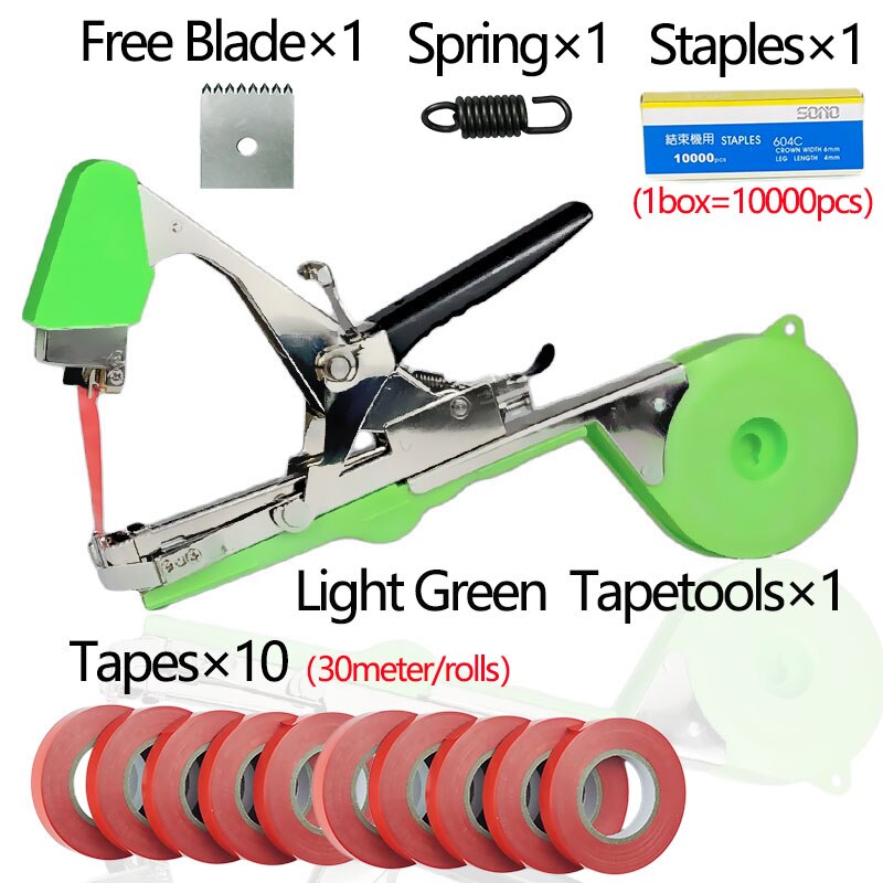 Onnfang ręcznie wiązarka roślina roślina ogrodowa Tapetool Tapener zestaw taśm robić winogron pomidor ogórek zszywki warzywne zestaw