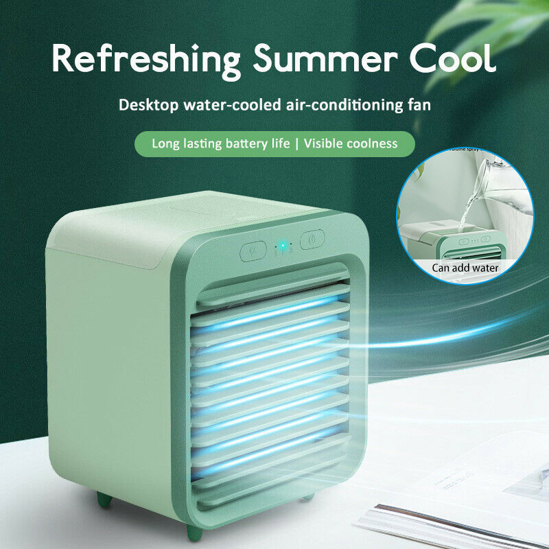 draagbare USB oplaadbare desktop mini stille ventilator luchtkoeler conditioner thuiskantoor gebruik luchtreiniger luchtkoelventilator
