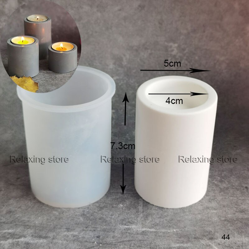 Mini Ronde Cement Klei Kaars Houder Beton Kandelaar Siliconen Mal Onregelmatige Gips Kaars Cup Container Epoxyhars Mal: E