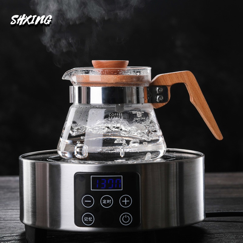 Shxing V60 Driedelige Set Giet Over Koffie Druppelaar Glas Server Koffie Pot Koffie Waterkoker Brouwer Barista Percolator Maker