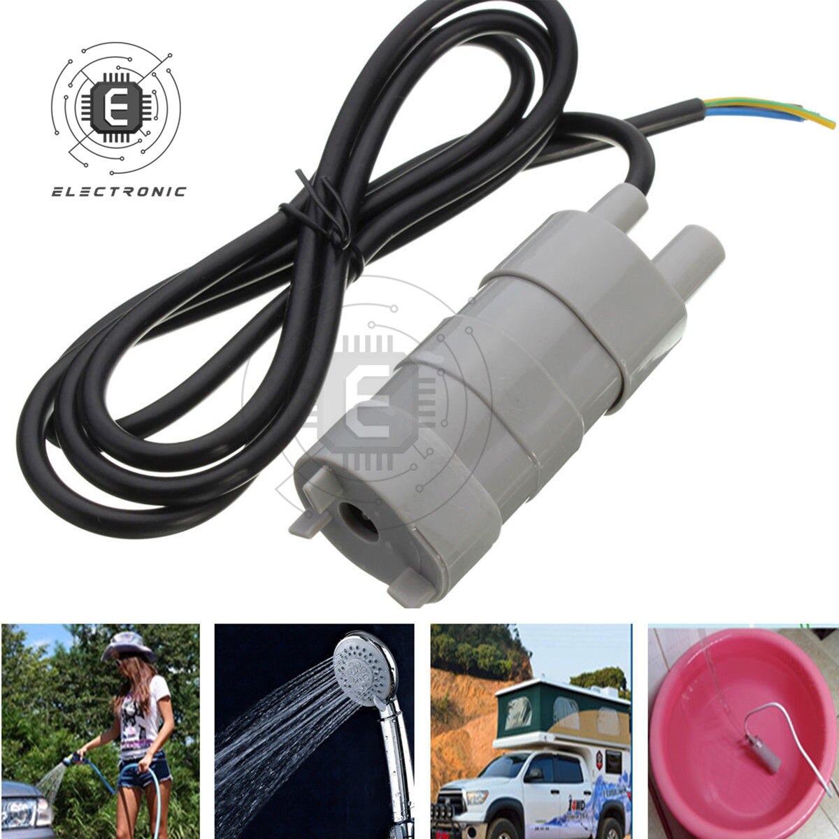 Dc 12V JT-500 Dc Dompelpomp 600L/ H 5M Voor Zonne Aquarium Micro Dompelpomp Motor waterpomp