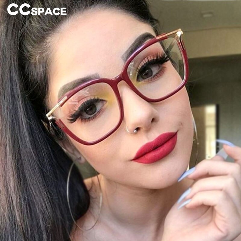 48054 Anti-blue Light Cat Eye Ultralight Glasses Frames Square Men Women Optical Computer Glasses