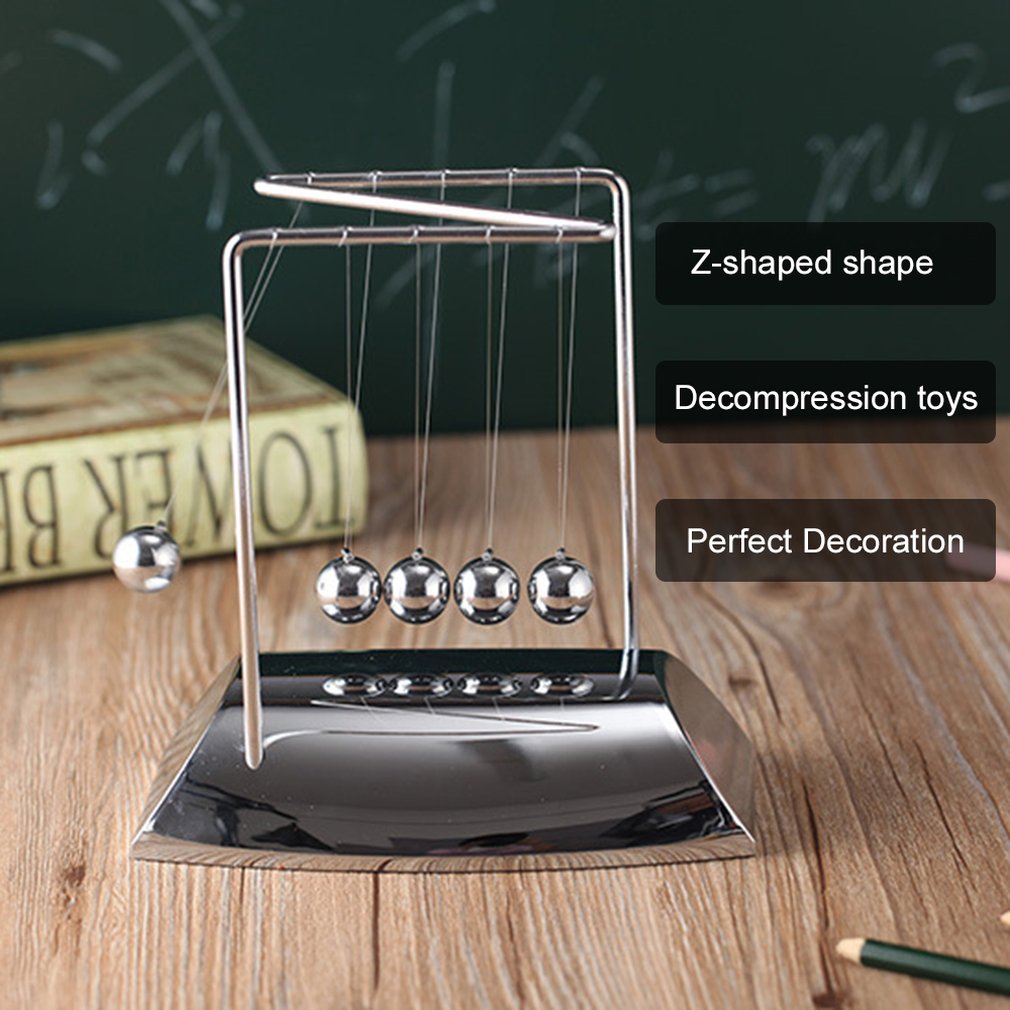 Newton Bureau Tafel Decor Metal Cradle Slinger Ball Natuurkunde Science Pendulum Steel Balance Ball Home Office Decoratie