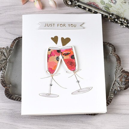 4pcs Flower Mini Greeting Card Happy Birthday Small Card Kids Good Luck Message For You Card: MINI-1921 II 09