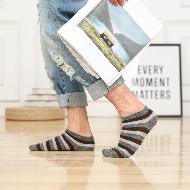 Dippu's no-show bomullsstrumpor korta tubstrumpor lågtoppade fritidsstrumpor studenters strumpor kammad bomull för kvinnor: Ett grått kaffe