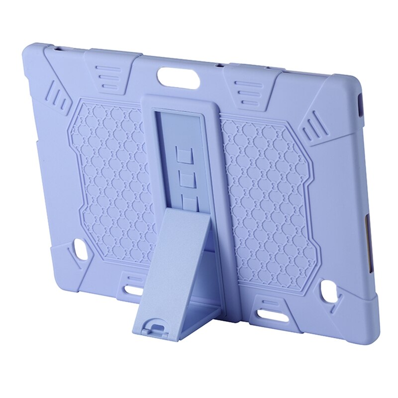 Tablet Case for Teclast M30 M30 PRO 10.1 Inch Tablet Silicone Case Adjustable Tablet Stand with Pen: purple