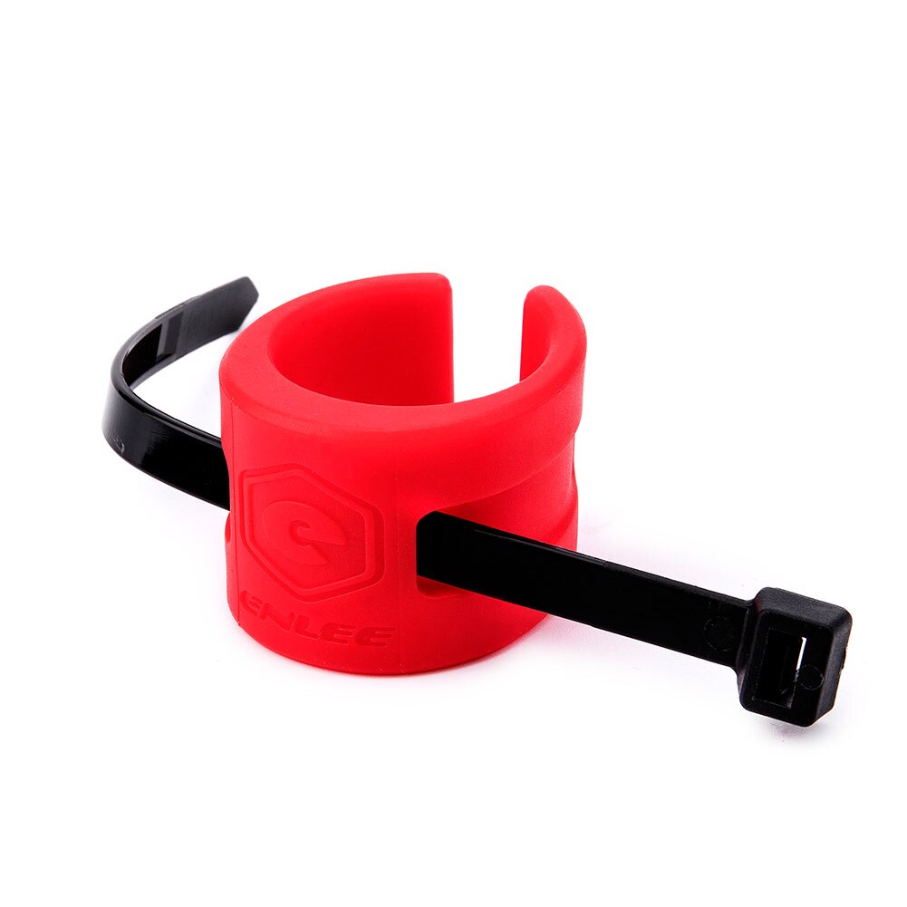 1 Pcs Bicycle Chain Silicone Sleeve Road Bike Rear Fork Anti-collision Rubber Protection Ring Chain Protection Kit: Red