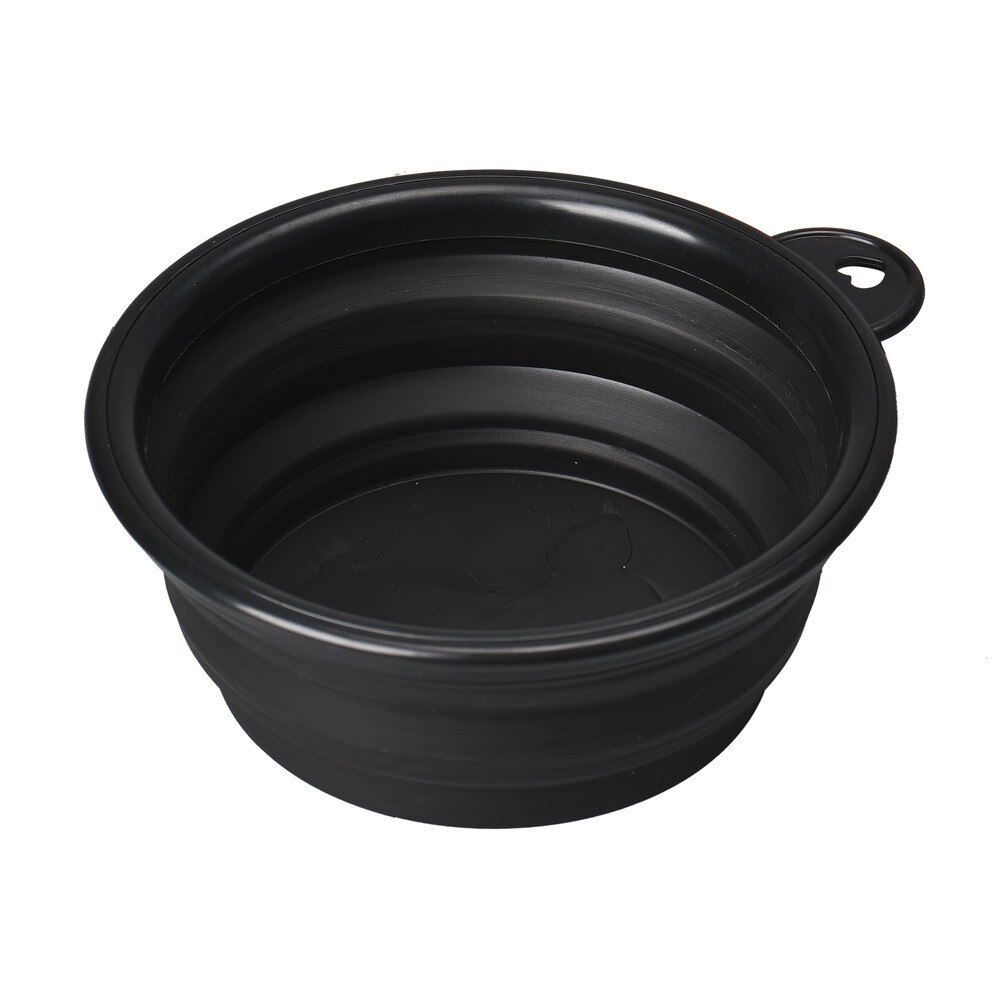 Cuenco plegable ecológico de silicona para perros, alimentador de agua y comida Gato, cuencos de alimentación portátil de viaje, contenedor de comida para cachorros #7: A