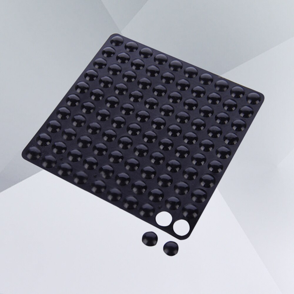 100pcs Black Noise-dampening Anti Collision Stickers Rubber Bumper Pads for Door Handle