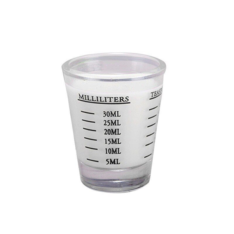 30/60 ml glas målebæger espresso shotglas flydende glas ounce kop med vægt køkkenmål værktøj forsyninger: -en