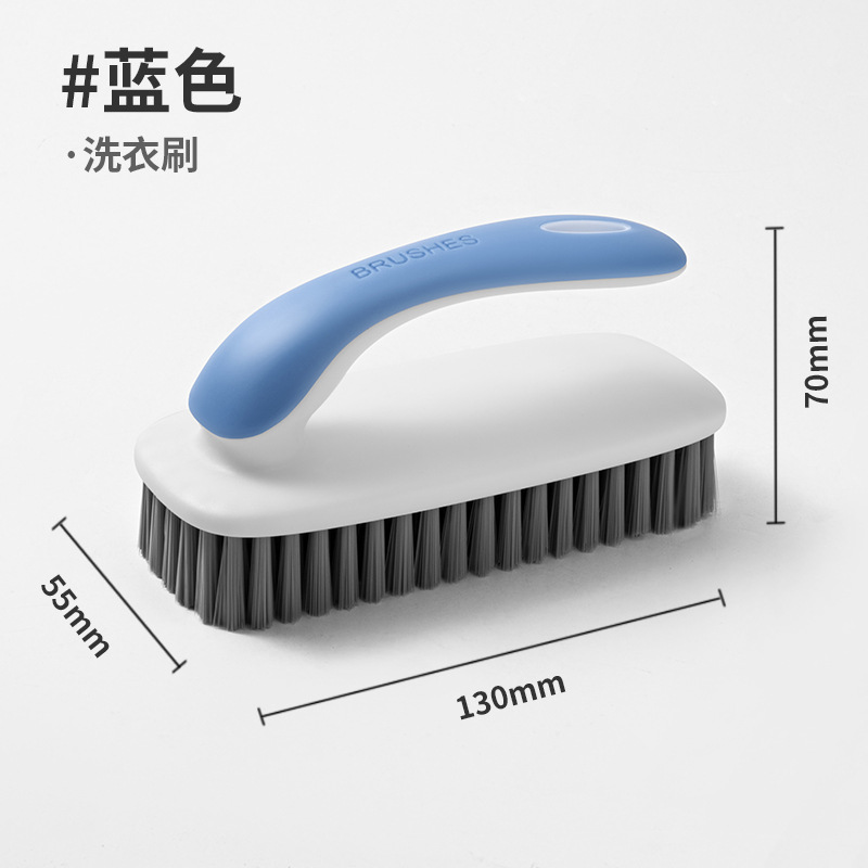 Laundry Stain Brush with 2X Shoe Scrubbing and Ergonomic Grip Multi Purpose Cleaning Tool for Fabric Clothes Bathroom Supplies: Red